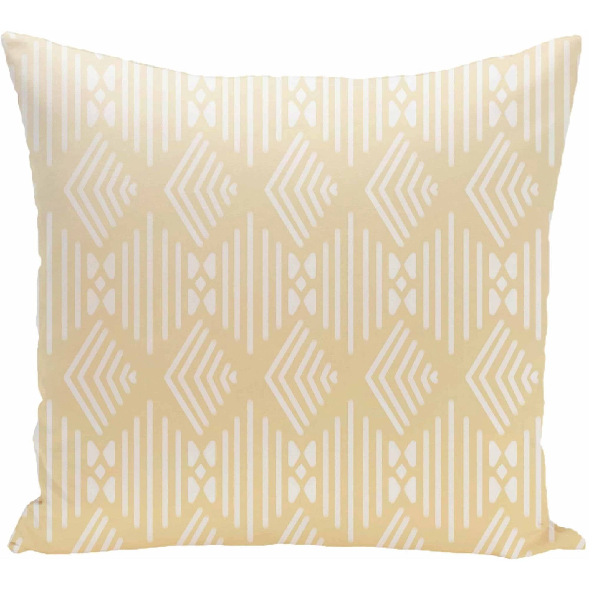 Simply Daisy 16" x 16" Fishbones Geometric Print Pillow