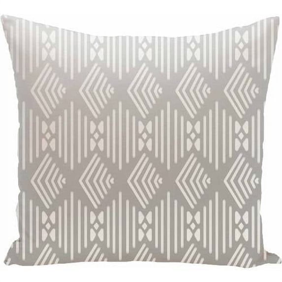 Simply Daisy 16" x 16" Fishbones Geometric Print Pillow