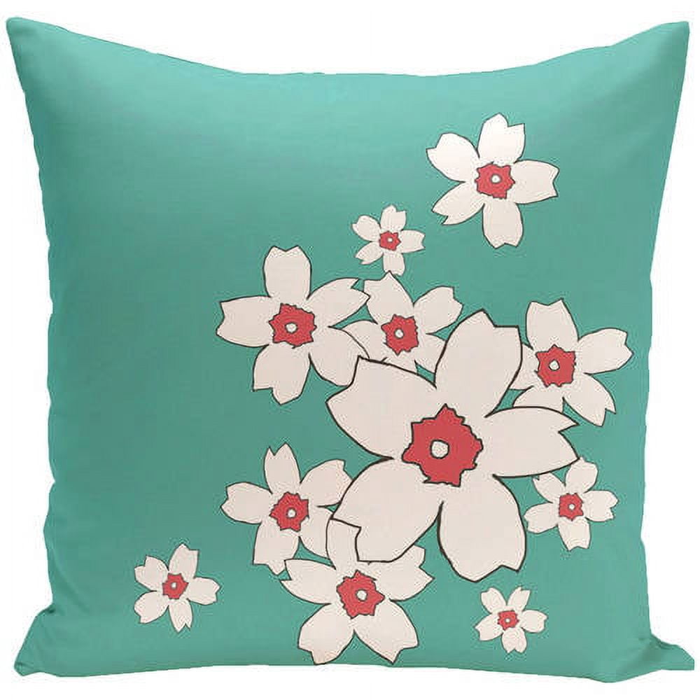 Simply Daisy 16" x 16" Floral Polyester Print Pillow