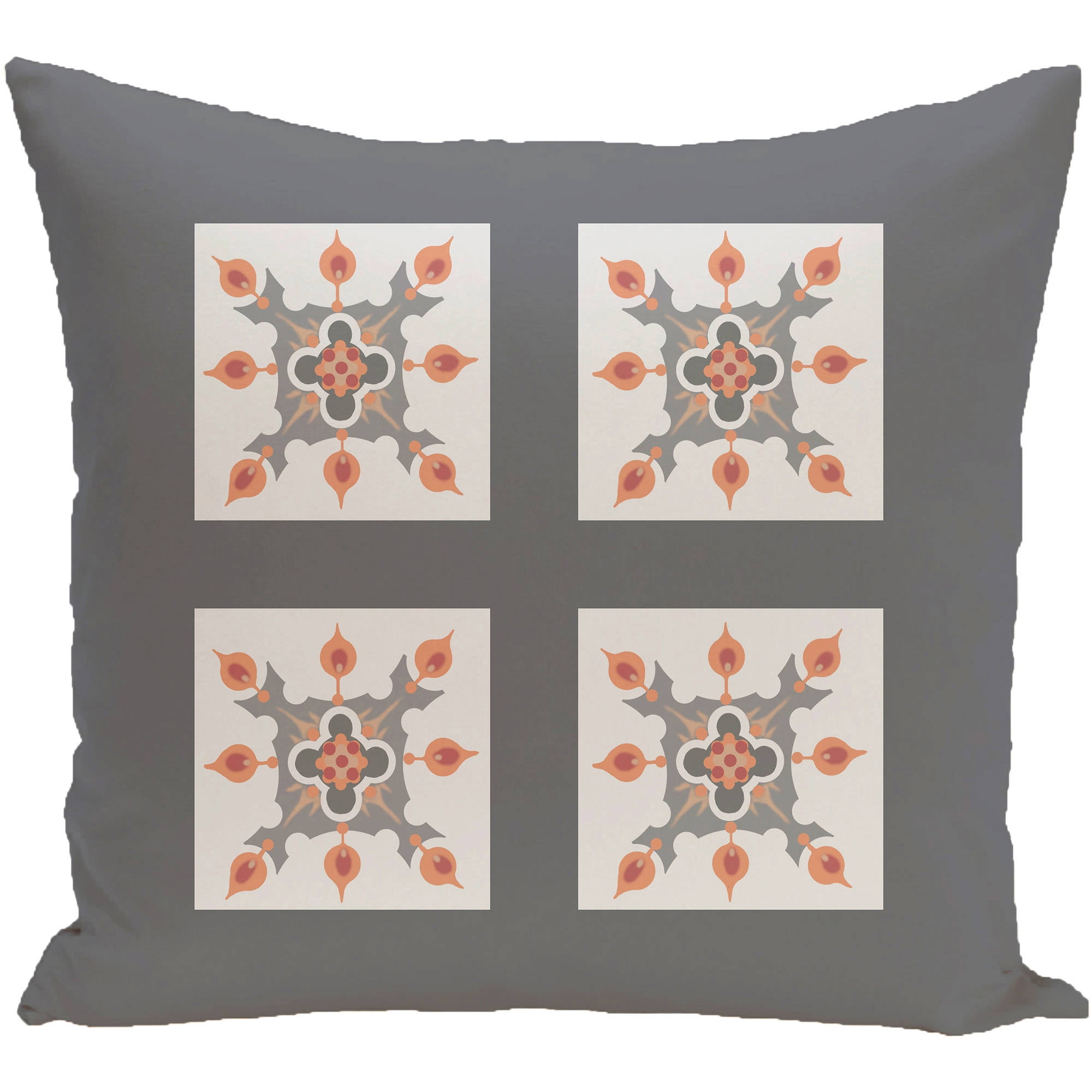 Simply Daisy 16" x 16" Four Square Geometric Print Outdoor Pillow
