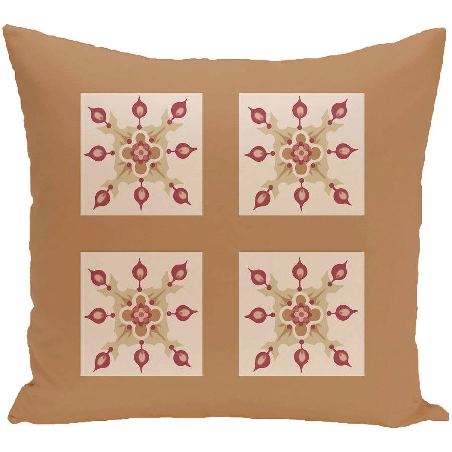Simply Daisy 16" x 16" Four Square Geometric Print Pillow