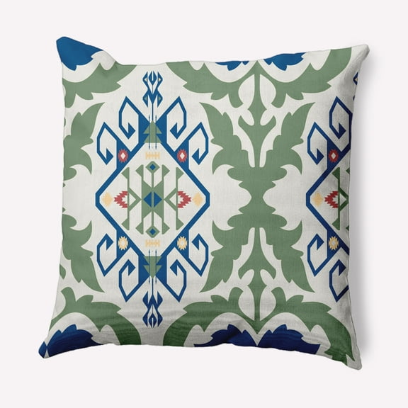 Simply Daisy 16" x 16" French, Country Blue Polyester Throw Pillow