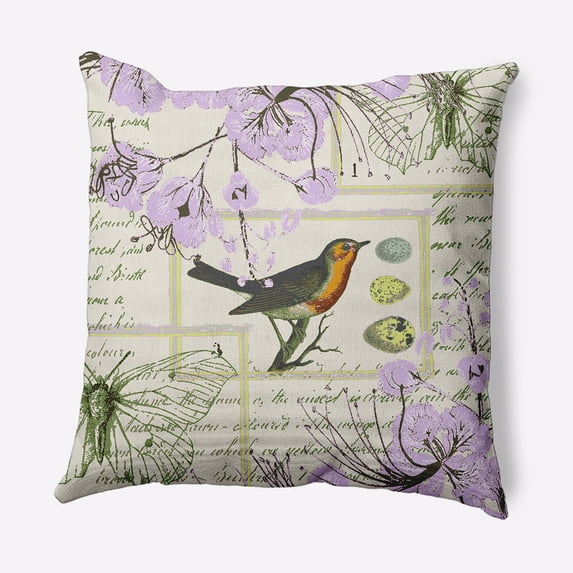 Simply Daisy 16" x 16" French, Country Multi-color Polyester Throw Pillow