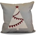 thumbnail image 1 of 16" x 16" Simply Daisy Garland Tree Polyester Accent Pillow, Grey (1 Count), 1 of 4