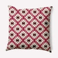 thumbnail image 1 of Simply Daisy 16" x 16" Geo Craze Decorative Throw Pillow, Cranberry, 1 of 4