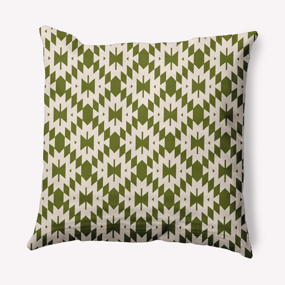Simply Daisy 16" x 16" Geo Craze Decorative Throw Pillow, Olive