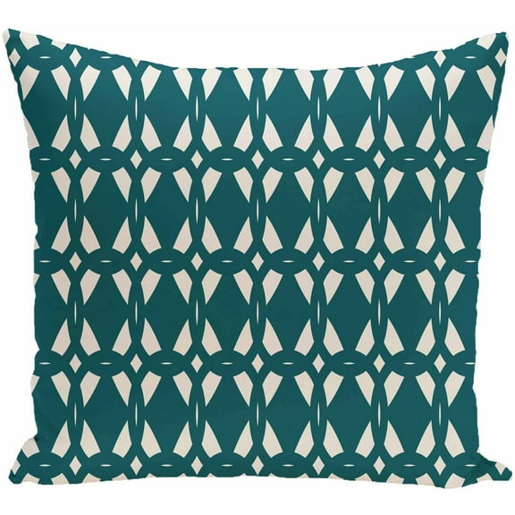 Simply Daisy 16" x 16" Geo-Craze Geometric Print Pillow