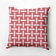 thumbnail image 1 of Simply Daisy 16" x 16" Geometric Decorative Outdoor Pillow, Pink|Orange (1 count), 1 of 6