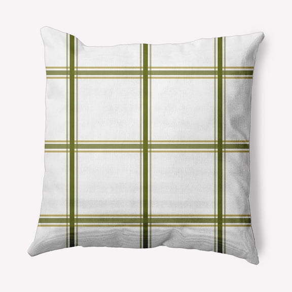 Simply Daisy 16" x 16" Geometric Decorative Throw Pillow, Olive
