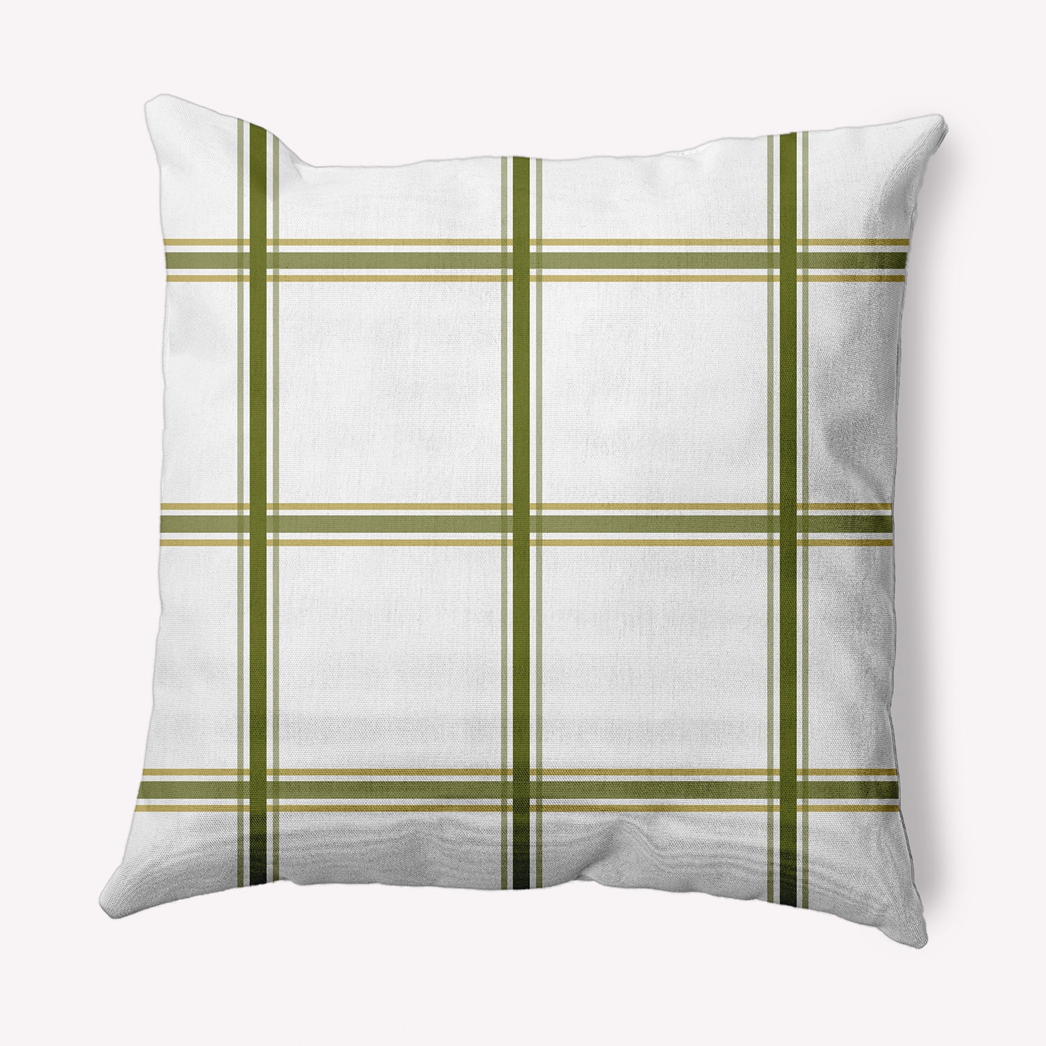 Simply Daisy 16" x 16" Geometric Indoor/Outdoor Polyester Throw Pillow, Olive