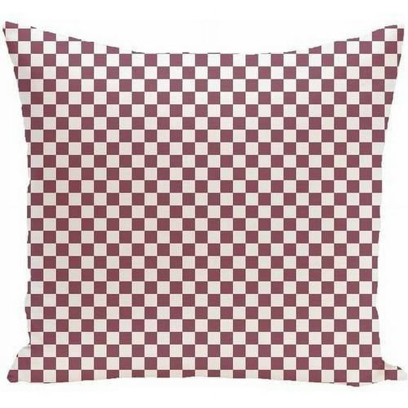 Simply Daisy 16" x 16" Gingham Check Geometric Print Pillow
