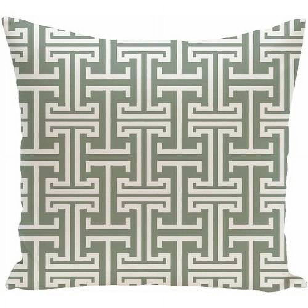 Simply Daisy 16" x 16" Greek Isles Geometric Print Pillow