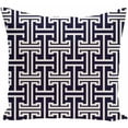 thumbnail image 1 of Simply Daisy 16" x 16" Greek Isles Geometric Print Pillow, 1 of 2