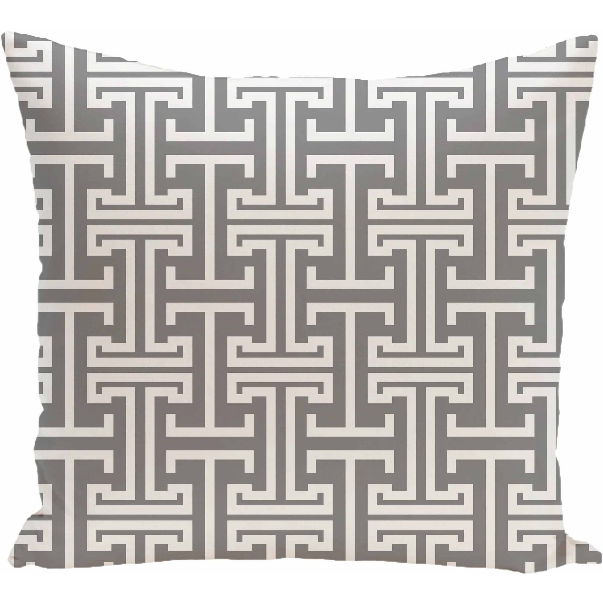 Simply Daisy 16" x 16" Greek Isles Geometric Print Pillow