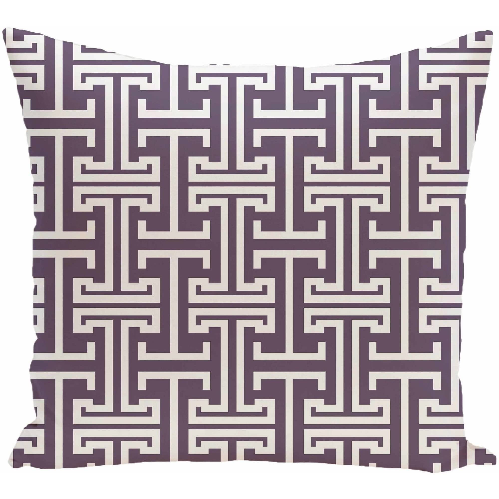 Simply Daisy 16" x 16" Greek Isles Geometric Print Pillow