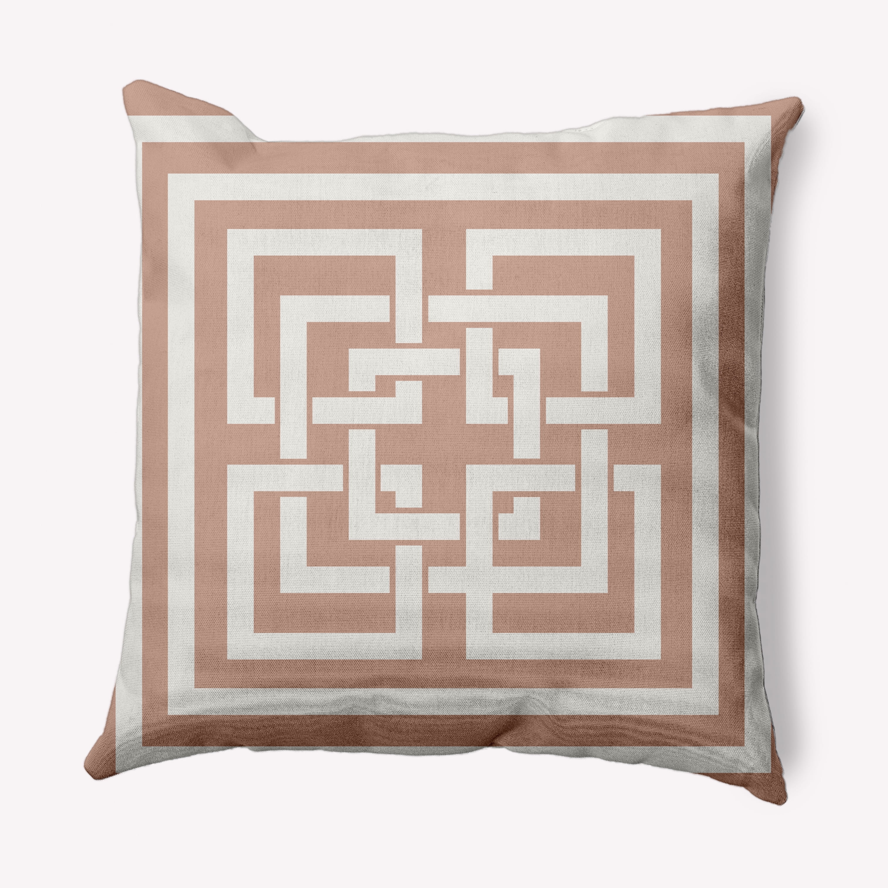 Simply Daisy 16" x 16" Greek New Key Nautical Indoor/Outdoor Throw Pillow