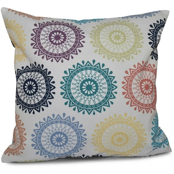Simply Daisy 16" x 16" Groovy Geometric Outdoor Pillow