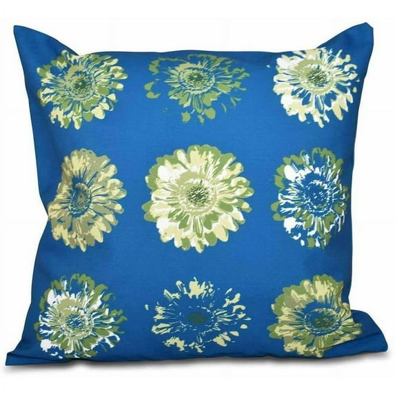Simply Daisy 16" x 16" Gypsy Floral 2 Floral Print Pillow, Teal