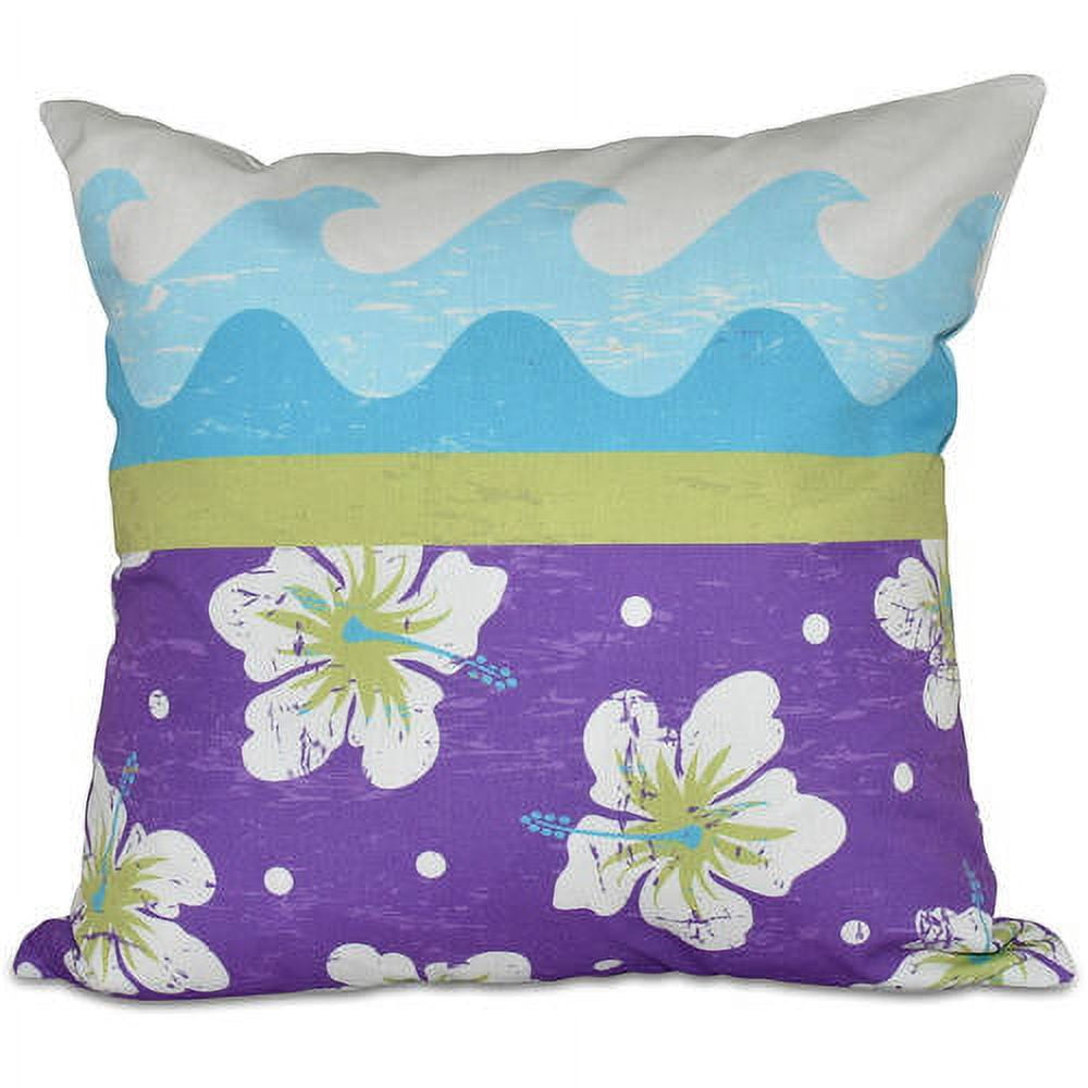 Simply Daisy 16" x 16" Hang Ten Floral Print Pillow