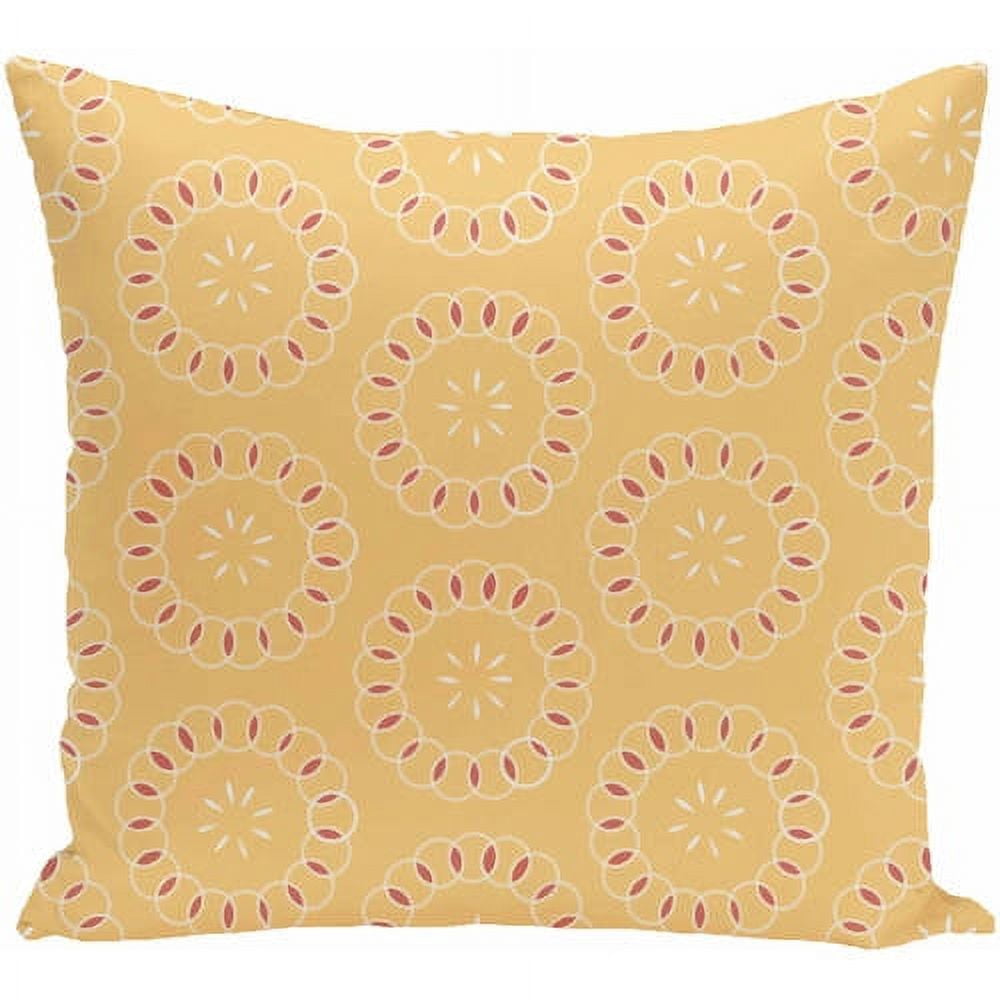 Simply Daisy 16" x 16" Happiness Is… Floral Print Pillow