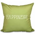 thumbnail image 1 of Simply Daisy 16" x 16" Happiness Word Print Pillow, Green, 1 of 2