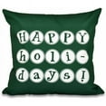 thumbnail image 1 of Simply Daisy 16" x 16" Happy Holidays Word Print Pillow, 1 of 2