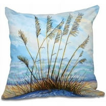 Simply Daisy 16" x 16" Happy Place Floral Print Pillow, Turquoise