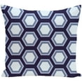 thumbnail image 1 of Simply Daisy 16" x 16" Hex Appeal Geometric Print Outdoor Pillow, Blue, 1 of 1