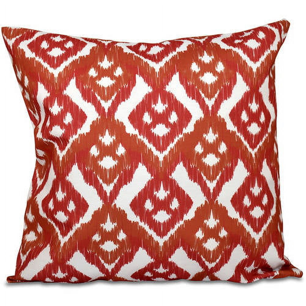 Simply Daisy 16" x 16" Hipster Geometric Outdoor Pillow, Orange