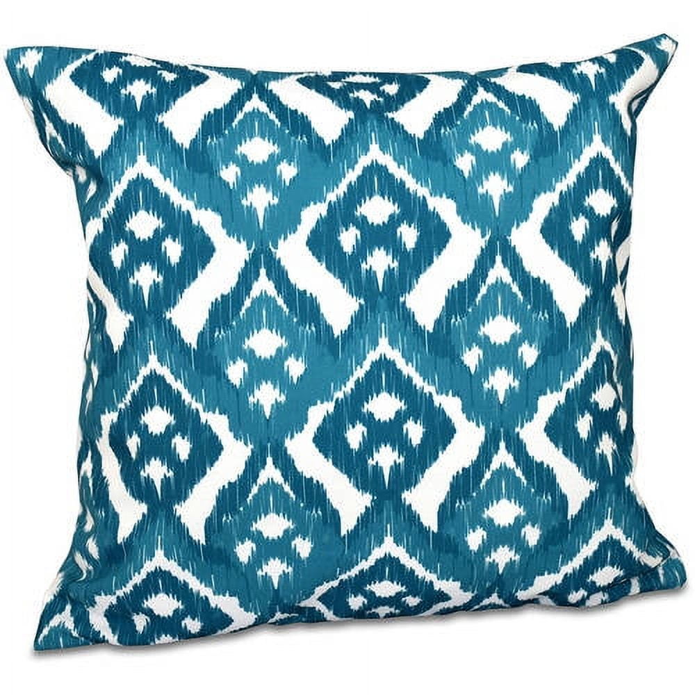 Simply Daisy 16" x 16" Hipster Geometric Outdoor Pillow, Teal