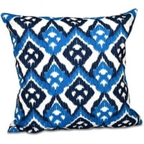 Simply Daisy 16" x 16" Hipster Polyester Indoor/Outdoor Pillow, Teal-Navy (1 count)