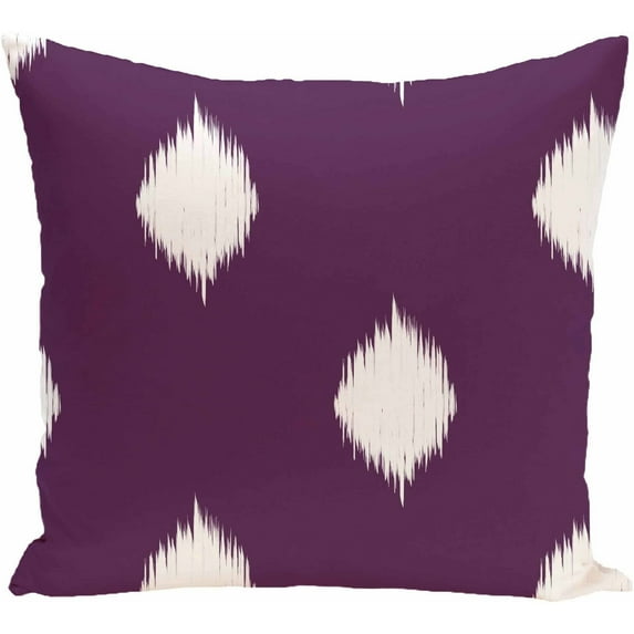 Simply Daisy 16" x 16" Hol-I-kat Decorative Holiday Ikat Print Pillow