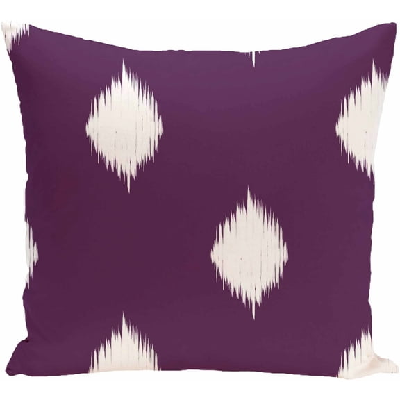 Simply Daisy 16" x 16" Hol-I-kat Decorative Holiday Ikat Print Pillow