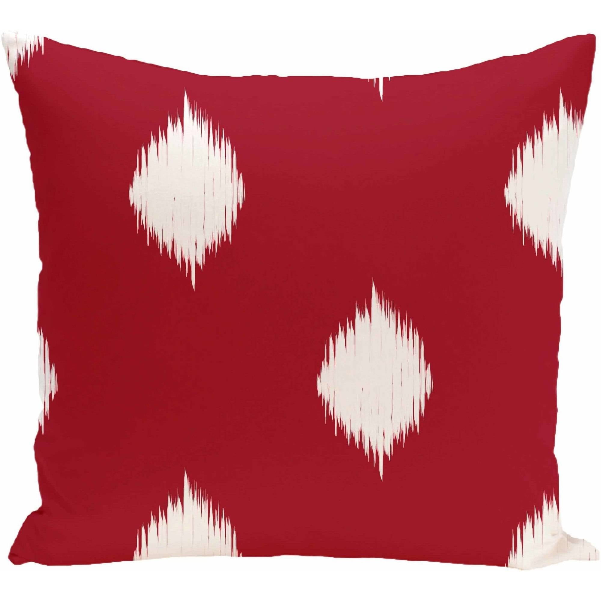 Simply Daisy 16" x 16" Hol-I-kat Decorative Holiday Ikat Print Pillow