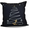 thumbnail image 1 of Simply Daisy 16" x 16" Holiday Anchor Geometric Print Pillow, 1 of 2
