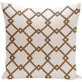 thumbnail image 1 of Simply Daisy 16" x 16" Holiday Brights Collection Geometric Pillow, Brown, 1 of 1