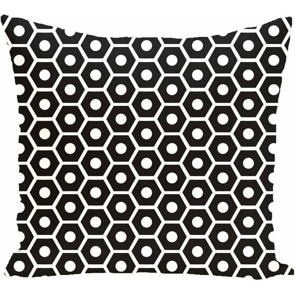 Simply Daisy 16" x 16" Honeycomb Pop Geometric Print Pillow