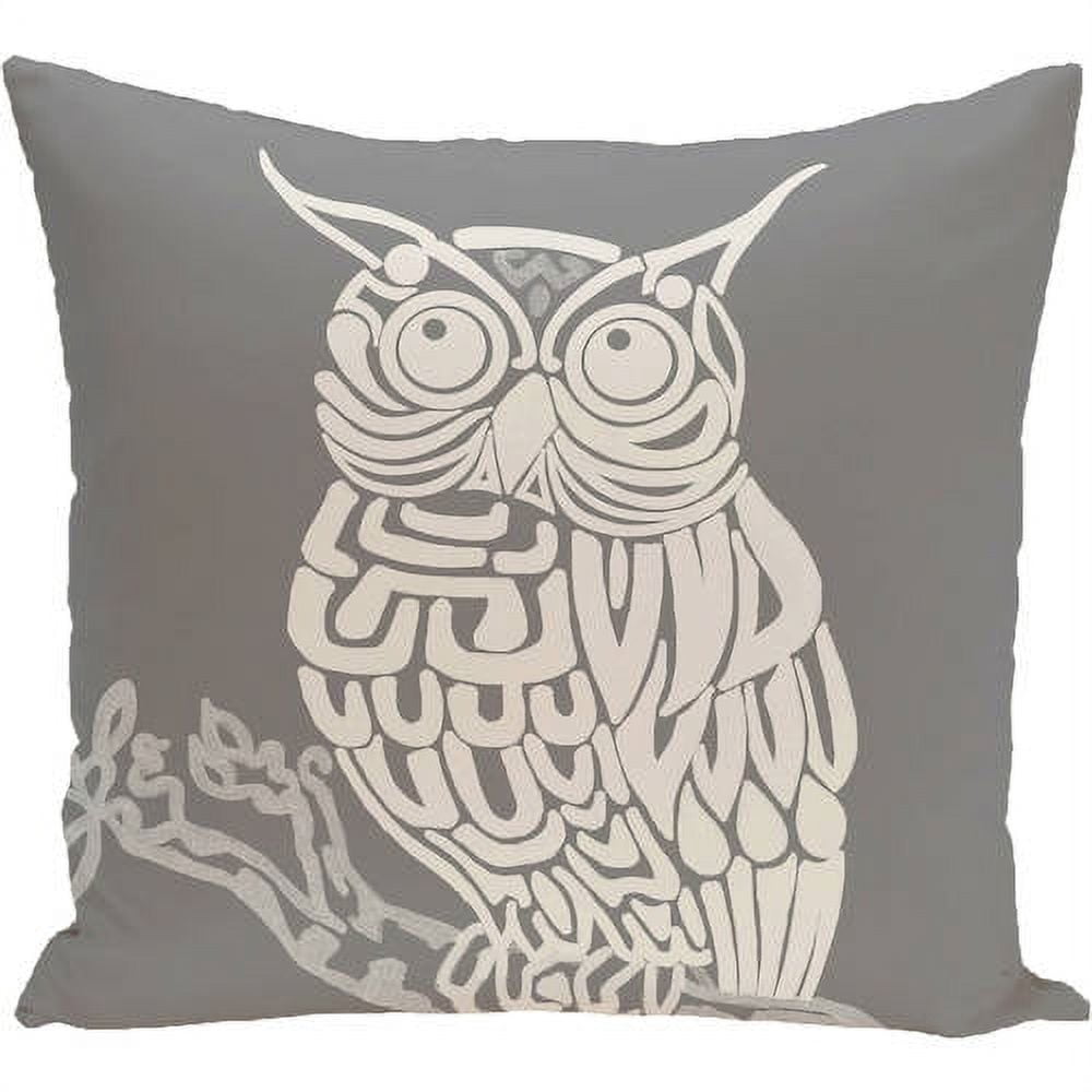Simply Daisy 16" x 16" Hootie Animal Print Pillow