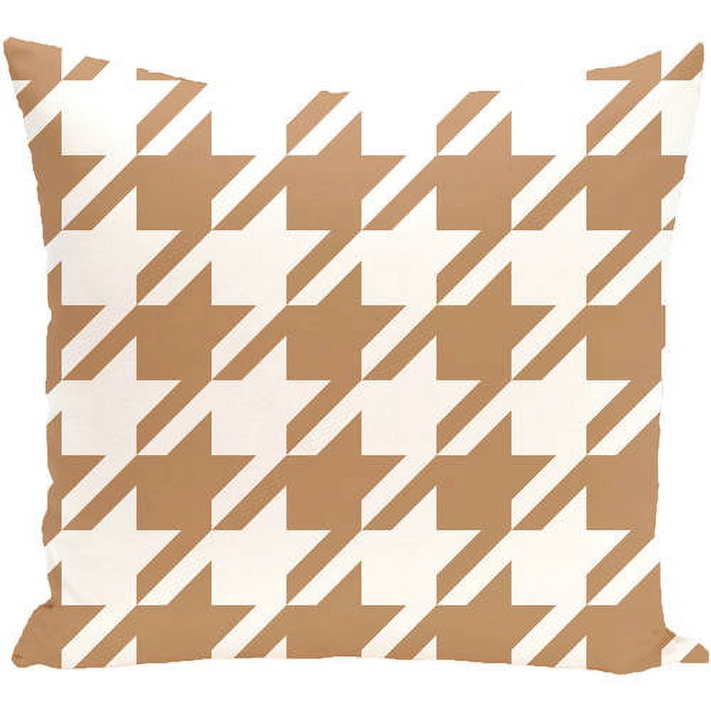 Simply Daisy 16" x 16" Houndstooth Geometric Print Outdoor Pillow