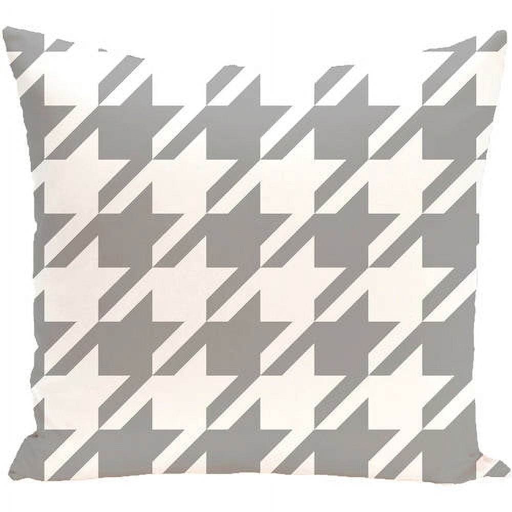 Simply Daisy 16" x 16" Houndstooth Geometric Print Outdoor Pillow