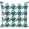 thumbnail image 1 of Simply Daisy 16" x 16" Houndstooth Geometric Print Outdoor Pillow, 1 of 1