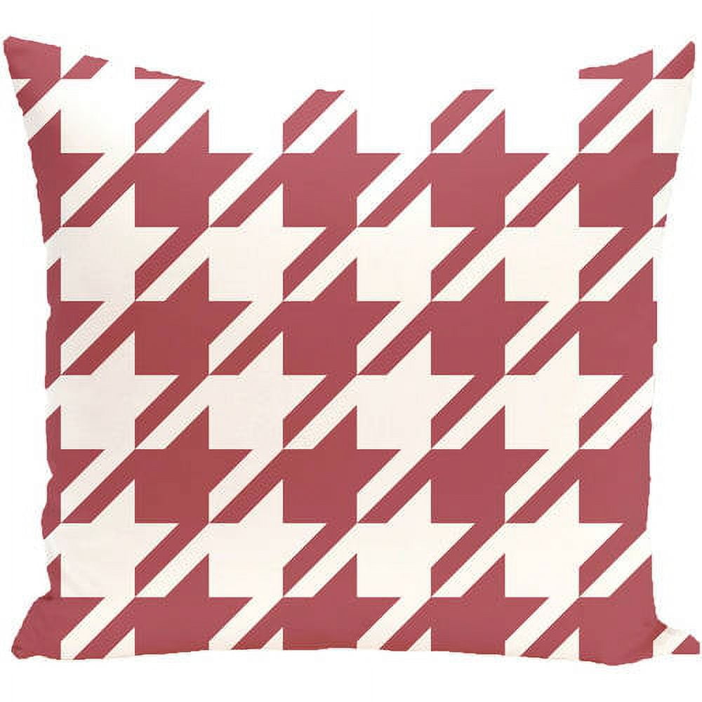 Simply Daisy 16" x 16" Houndstooth Geometric Print Outdoor Pillow