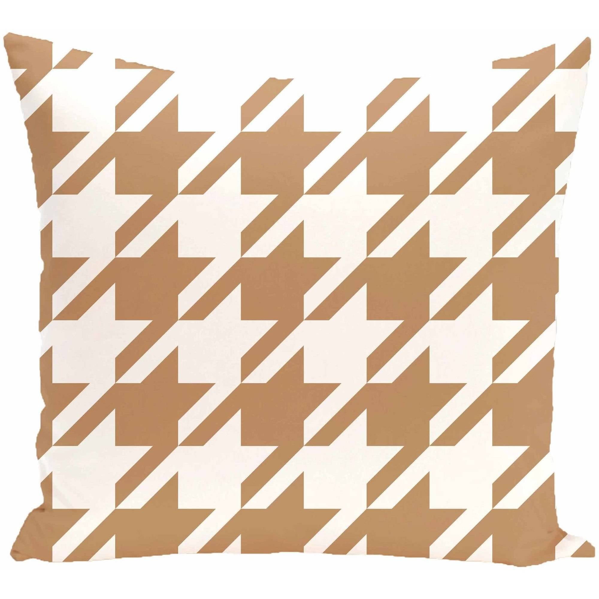 Simply Daisy 16" x 16" Houndstooth Geometric Print Pillow