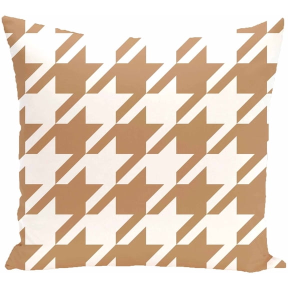 Simply Daisy 16" x 16" Houndstooth Geometric Print Pillow