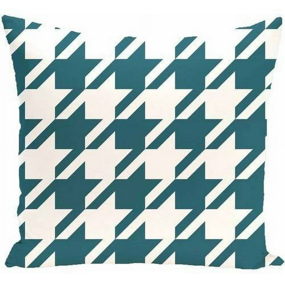 Simply Daisy 16" x 16" Houndstooth Geometric Print Pillow