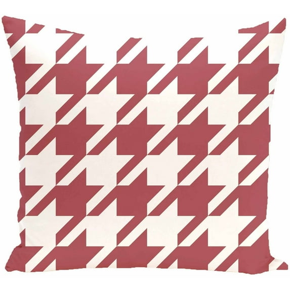Simply Daisy 16" x 16" Houndstooth Geometric Print Pillow