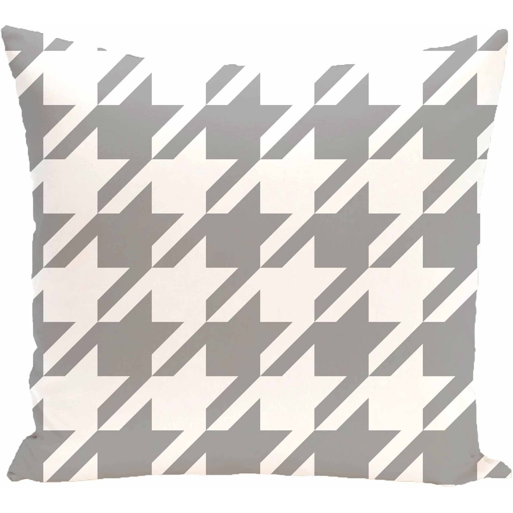 Simply Daisy 16" x 16" Houndstooth Geometric Print Pillow