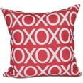 thumbnail image 1 of Simply Daisy 16" x 16" Hugs and Kisses Polyester Indoor/Outdoor Pillow, Red (1 count), 1 of 6