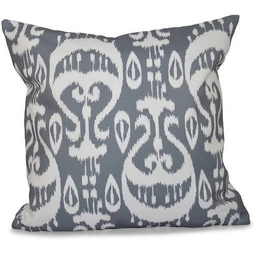 Simply Daisy 16" x 16" Ikat Geometric Outdoor Pillow