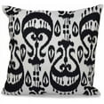 thumbnail image 1 of Simply Daisy 16" x 16" Ikat Geometric Print Pillow, White, 1 of 2